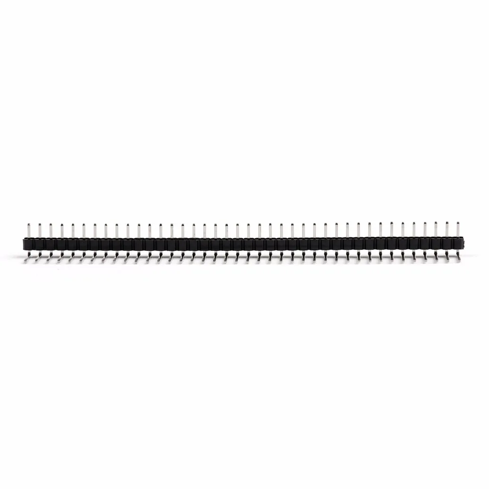 

Areyourshop Copper 1x40Pin 2.0mm Male Single Row Needle Right Angle Pin Header 200pcs Connector Hot Sale Plug Jack