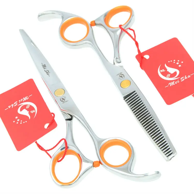 

5.5Inch/6.0Inch Meisha Hairdressing Scissors Kits Hair Cutting Scissors Thinning Shears JP440C Barbers Tijeras Haircut HA0152
