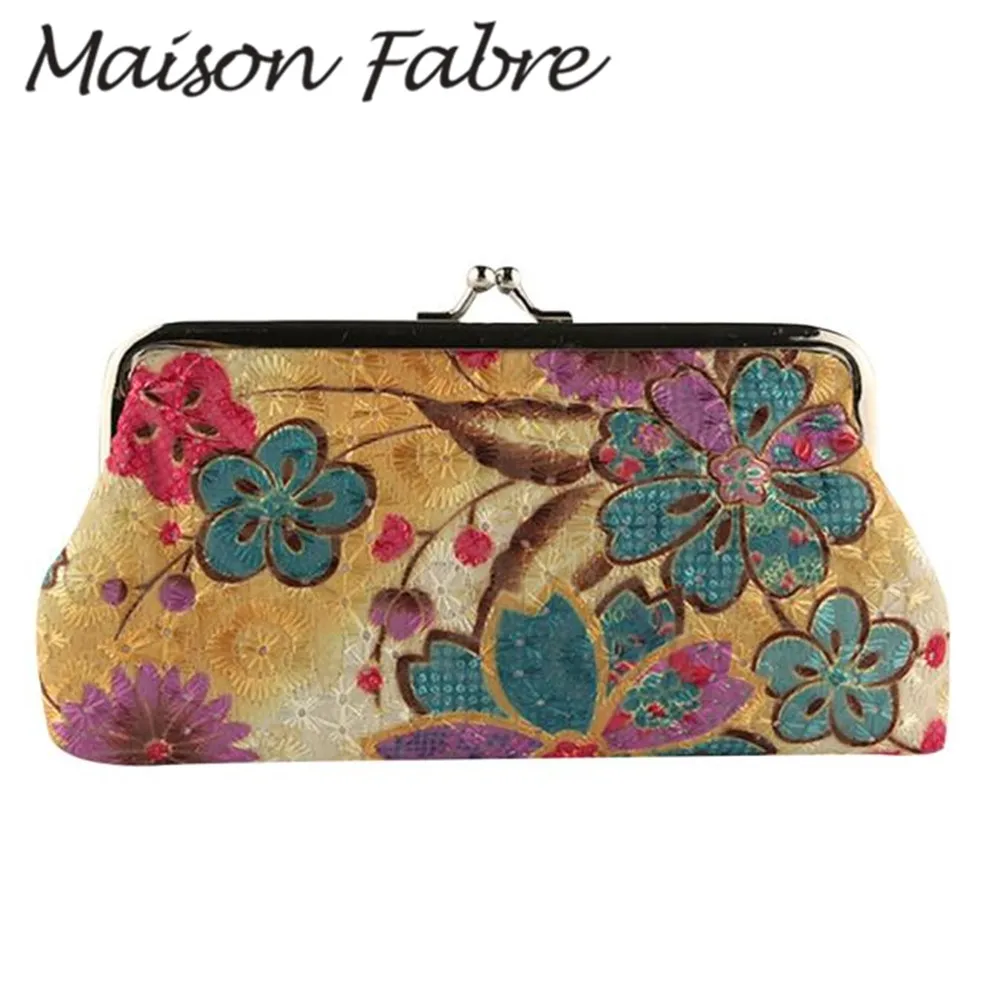 

Maison Fabre 2019 New ladies wallets for Fashion Women purse Floral print Travel Card Holder Money clutch Wallet pocket case