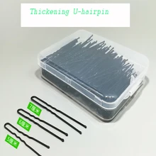 Черный u-образный Зажим Шпилька плетение шпилька pill head фиксирующий инструмент для волос парикмахерский зажим