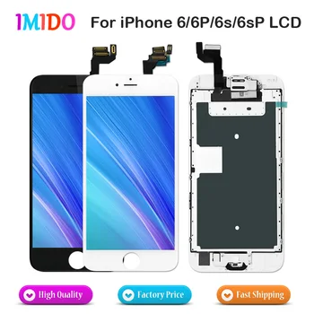 

10Pcs/Lot Free DHL EMS China LCD For iPhone 6 6S PLUS Display+Home Button+Front Camera+3D Force Touch Screen Digitizer Assembly