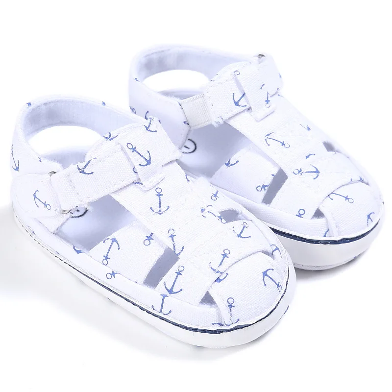 Г. летняя стильная модная обувь для новорожденных мальчиков с якорем обувь для девочек домашняя обувь для восхождения на мягкой подошве