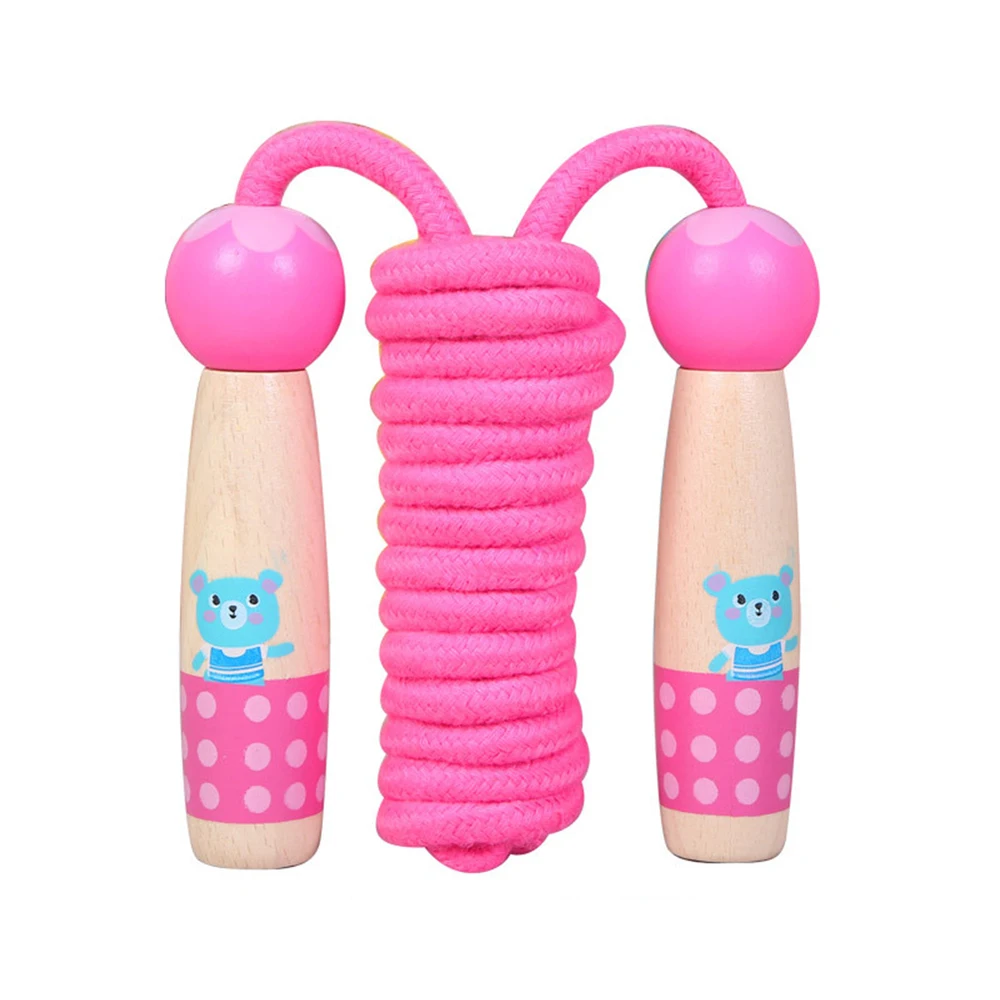 

Children Jumping Rope Sport Toys Cartoon Wooden Handle Skipping Ropes Outdoor Toys For Kid Kindergarten Health Sporting 300cm