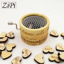 Zipi Music box paper round hand crank 18 Tones music box movement DIY romantic music christmas present Birthday present