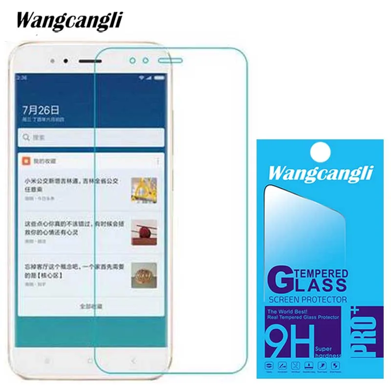 Wangcangli for xiaomi Mi A1(mi5x ) tempered glass 9h hardness 0.26mm explosion-proof screen protector mi a1 | Мобильные телефоны и