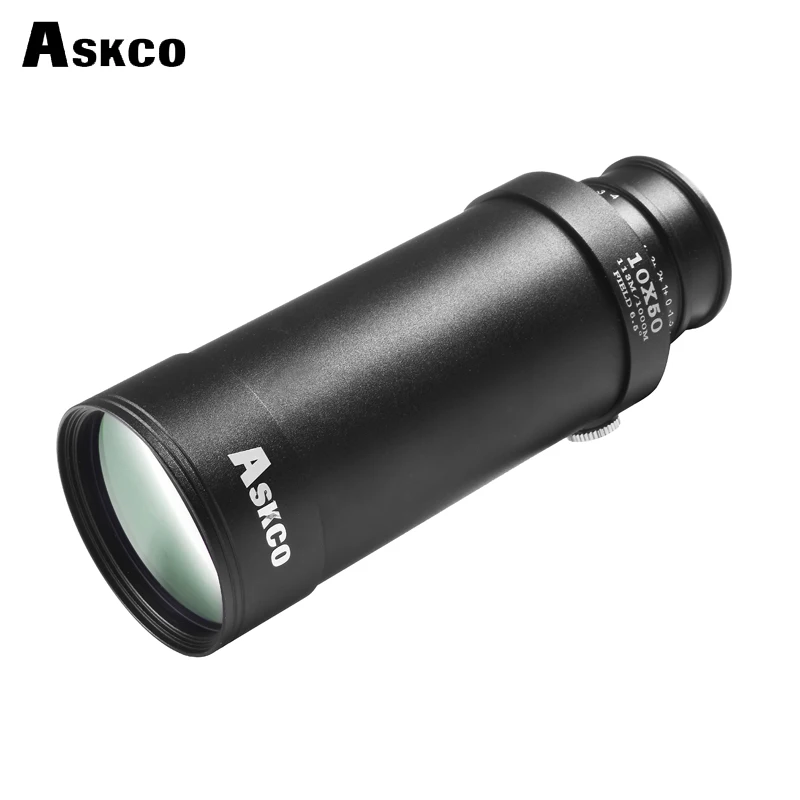 Askco HD 10X50 كامل معدن الجسم القراصنة أحادي تلسكوبي تلسكوب قابل للسحب Birdwatch مجهر الإكتشاف نطاق رؤية واضحة