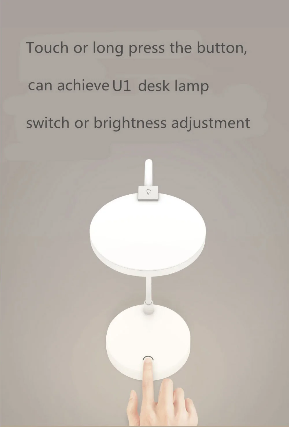 Умный светодиодный светильник Xiaomi Mijia COOWOO U1 с сенсором, беспроводная функция защиты глаз, 100-240 В, умный дом