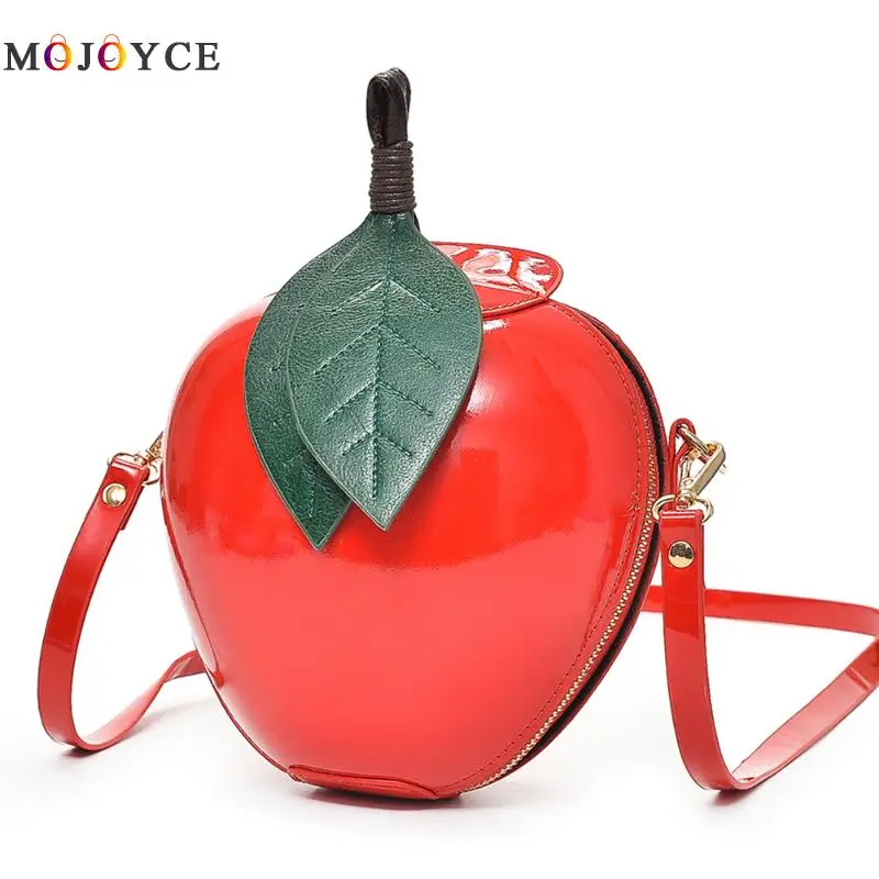 

Famous Brand Red Apple Bag Women Crossbody Bags Fashion Female Leaves Mini Bags for Teenager Girls