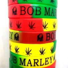 50 шт. Боб Марли модные силиконовые браслеты Для мужчин, в стиле панк; модные резиновые спортивные наручные браслеты для мальчиков подарок вечерние пользу ювелирных изделий/партия