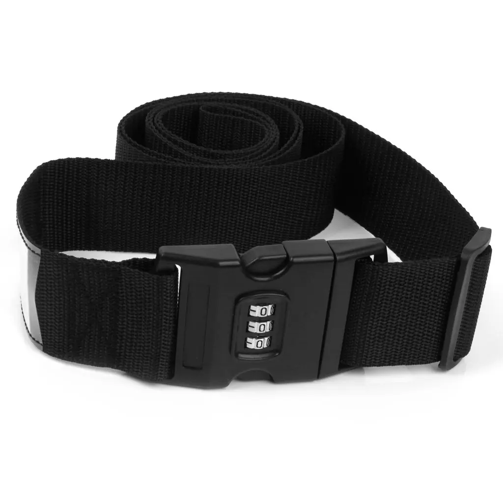 black luggage strap