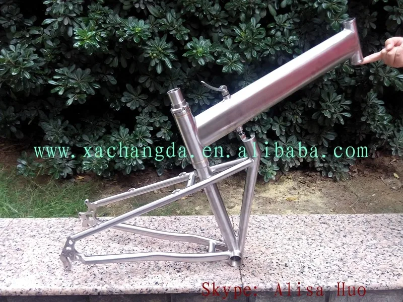 Perfect titanium folding bike frame 26er titanium mountain bike frame 29er titanium folding bike frame 2