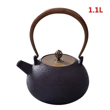 1 шт.,, чугунный Железный чайник, набор японского чайника, чайные принадлежности, инструменты для кунгфу, чайный чайник, посуда 1.1л