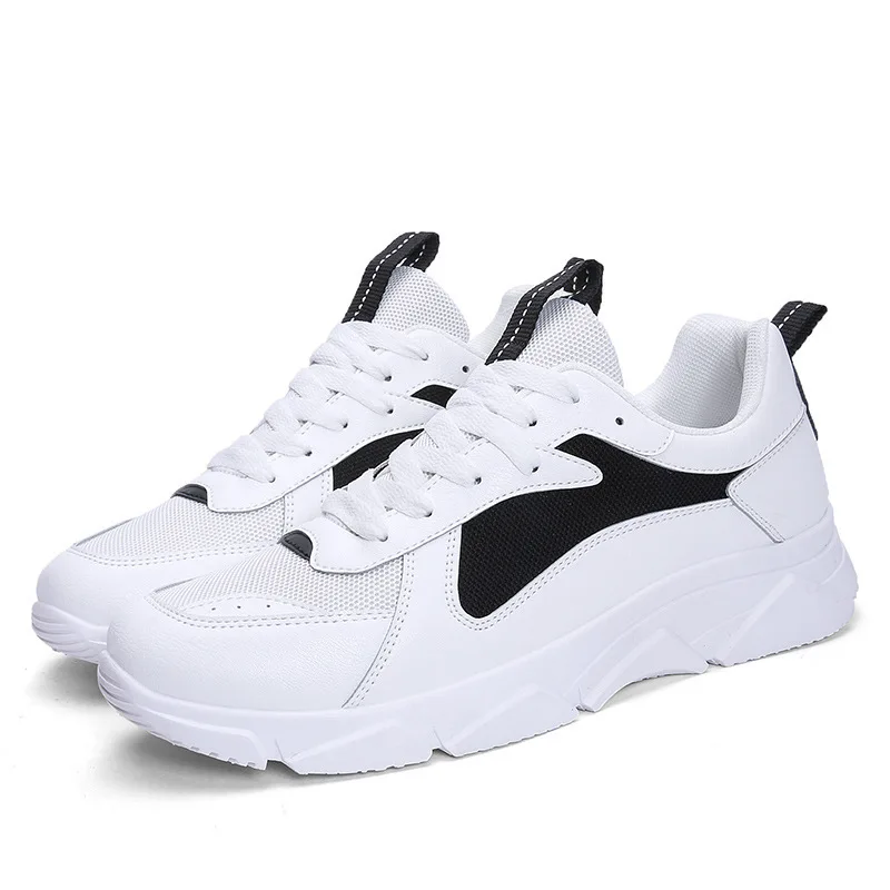 

Outdoor sneakers men comfortable running shoes lightweight Breathable Height Increasing fashion sport and lifestyle white shoes