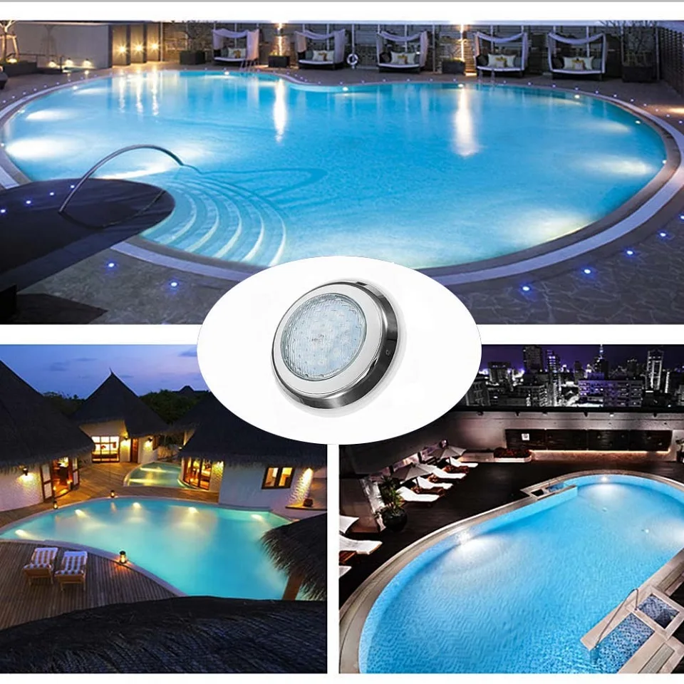 Rgb ao ar Livre Subaquática Lagoa Led Piscina Ip68 Impermeável 18 w ac - dc 12 V-24 v Luz 12 12 v-24 v rgb ao ar livre