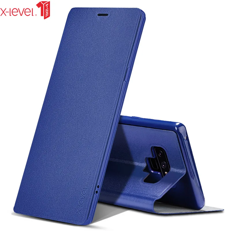 

For Samsung Galaxy Note 9 Case X-Level Original PU Leather Ultra Slim Flip Stand Cover Case For Samsung note 9 Note9 Cases