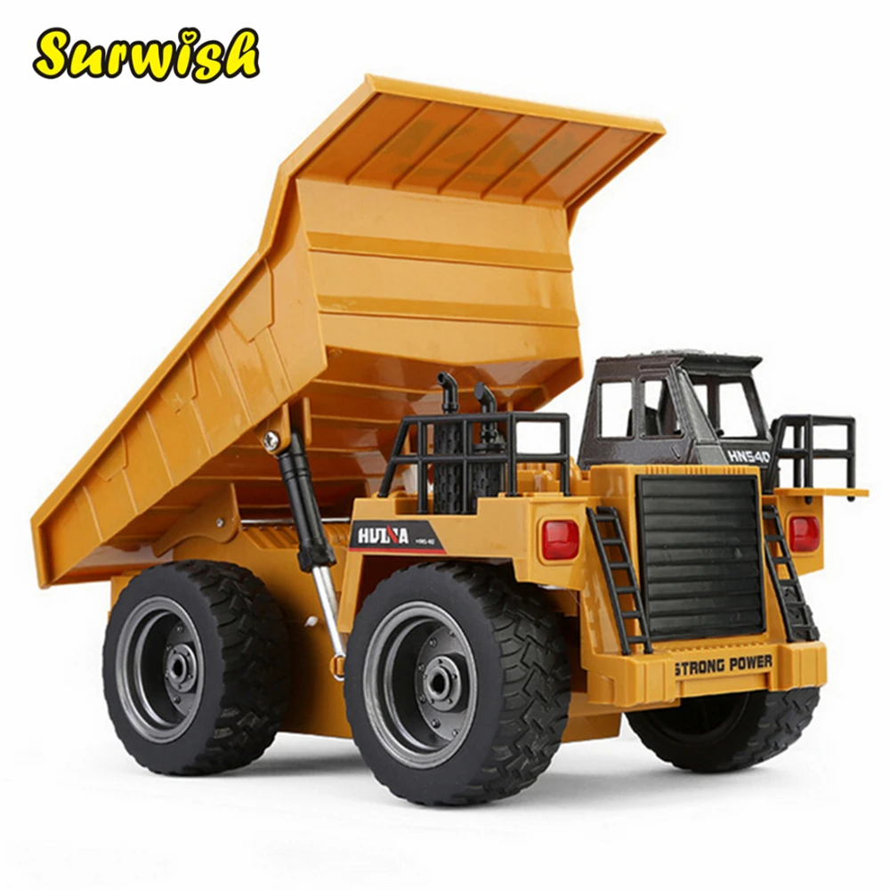 

Surwish 1:18 Remote Control 6CH Dumper Simulation Engineering Vehicles Kids Toy Car - Main Brown