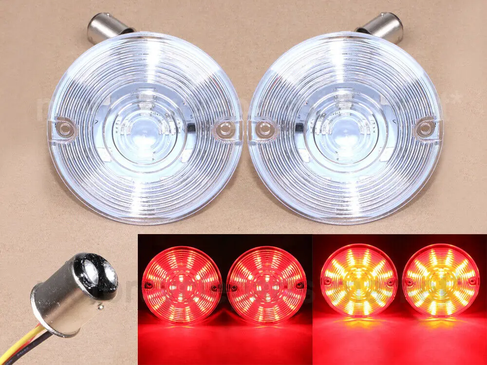 2x24 SMD светодиодный 1157 красный передний указатель поворота вставки панель