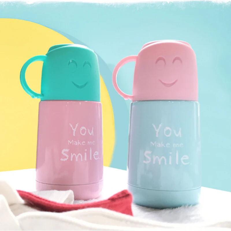 Корейская Creativesmiley прыгающая Крышка для лица изоляционная термос из нержавеющей