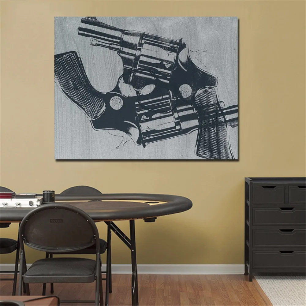 JQHYART The Gun современные настенные картины для гостиной картина на стену Картина
