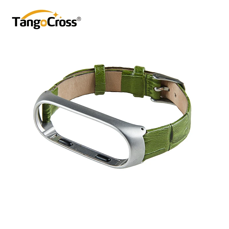 Metal Case Genuine Leather Wrist Strap For Xiaomi Mi Band 3 Strap Miband 3 Bracelet Smart Wristband of Mi Band 3 Correas 5 Color (26)