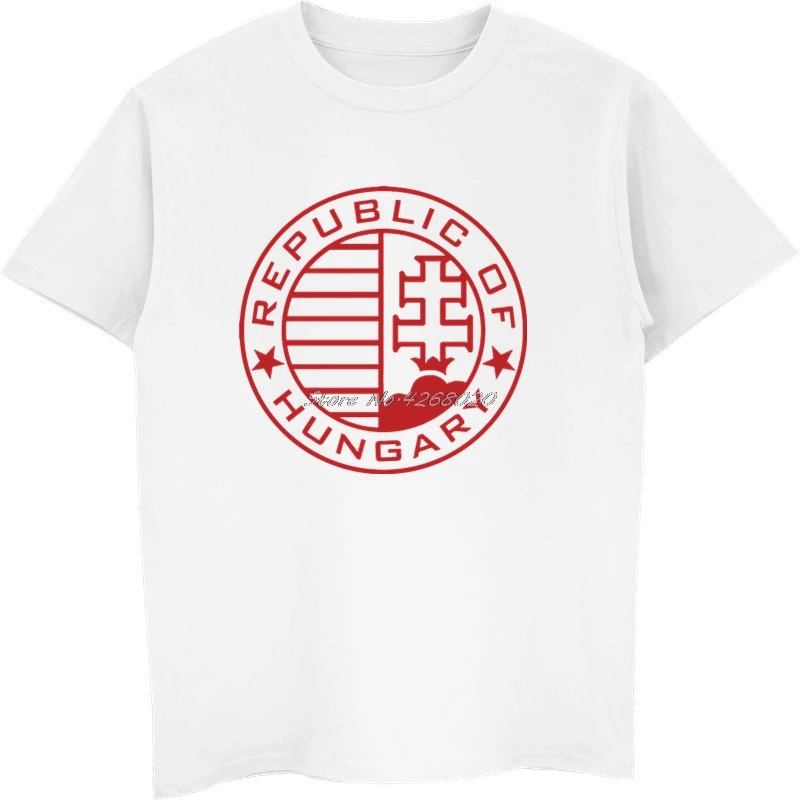 New Men Cotton T-shirt Republic Of Hungary Print Summer Male Short Sleeve O-neck Shirt Cool Tees Tops Fitness Streetwear | Мужская