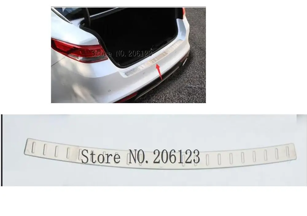 

LOGO FIT FOR KIA OPTIMA K5 2016 2017 2018 2019 OUTER REAR BUMPER PROTECTOR CARGO BOOT DOOR SILL PLATE COVER TRUNK SCUFF