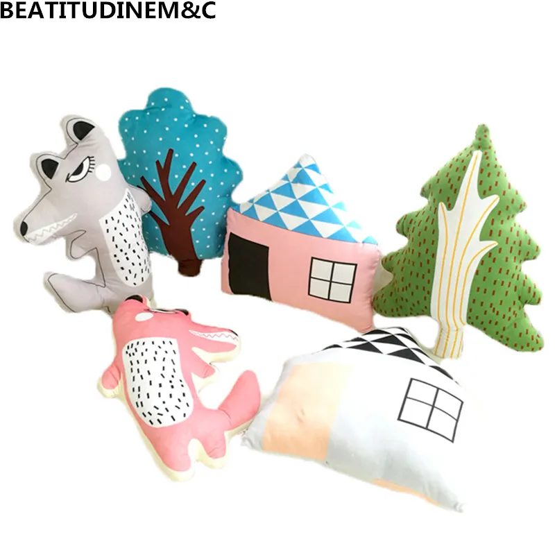 Лес животных Tree House детская комната декоративные, плюшевые Игрушечные лошадки, диван Дом Подушки Детские Подушки, Домашний Декор Лес животных Tree House детская комната декоративные, плюшевые Игрушечные лошадки, диван Дом Подушки Детские Подушки, Домашний Декор