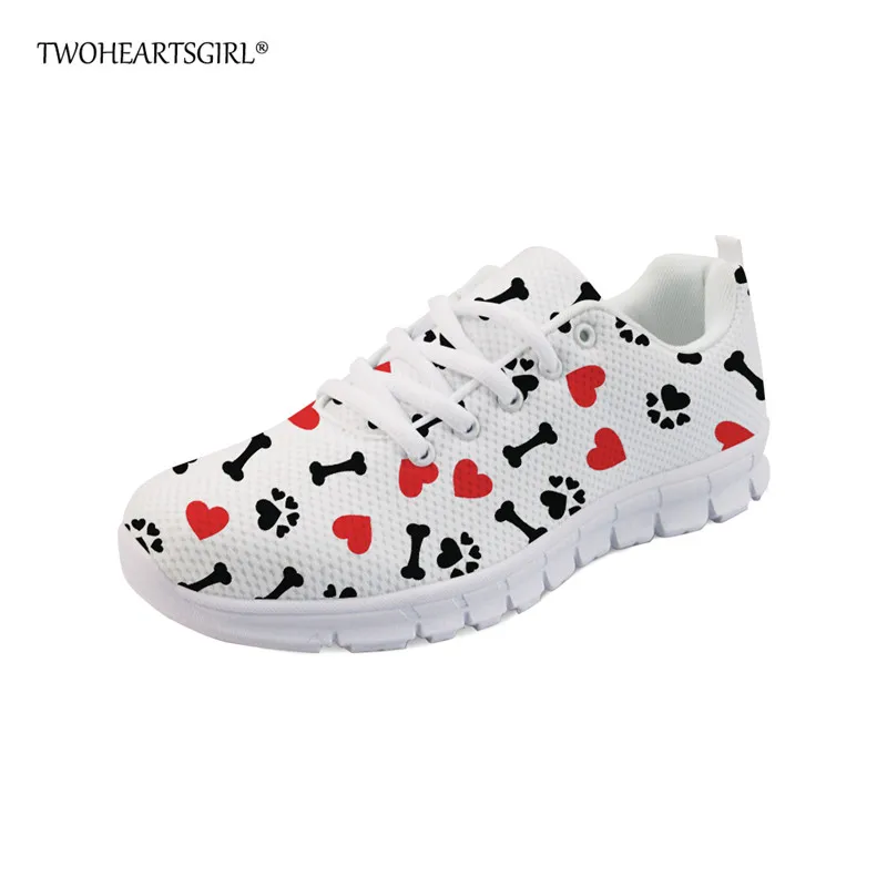 sneakers with dog prints