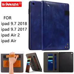 Для ipad 9,7 2018 чехол роскошный бизнес стиль полный защитный чехол флип для ipad air coque для ipad 2017 Чехол для ipad air 2