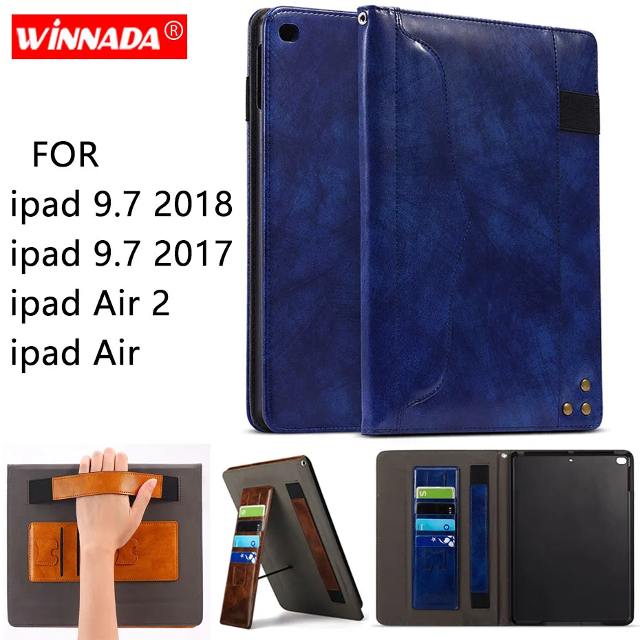 

For ipad 9.7 2018 case Luxury business style Full Protective Cover Flip For ipad air coque for ipad 2017 cover for ipad air 2