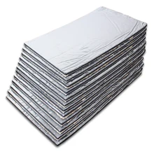 10 шт. 7 мм алюминиевая фольга/10 мм Стекловолокно 30x50 см Автомобильный капот изоляционная накладка звукоизоляция омертвевающая изоляция Закрытая ячейка пена