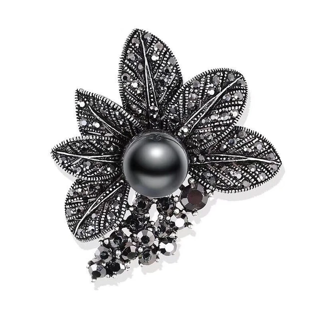 Brooches for Women Black Flower Brooches for Women Vintage Antique Pin  Elegant Exquisite Brooch Pins for Women