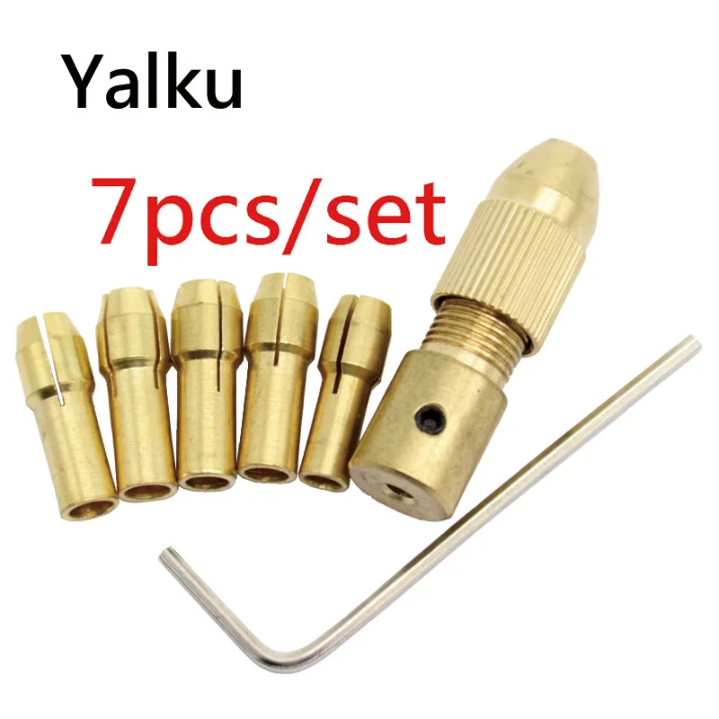 Yalku Micro Drill Bit Self Tightening Drill Chuck Clamp Hand Drill