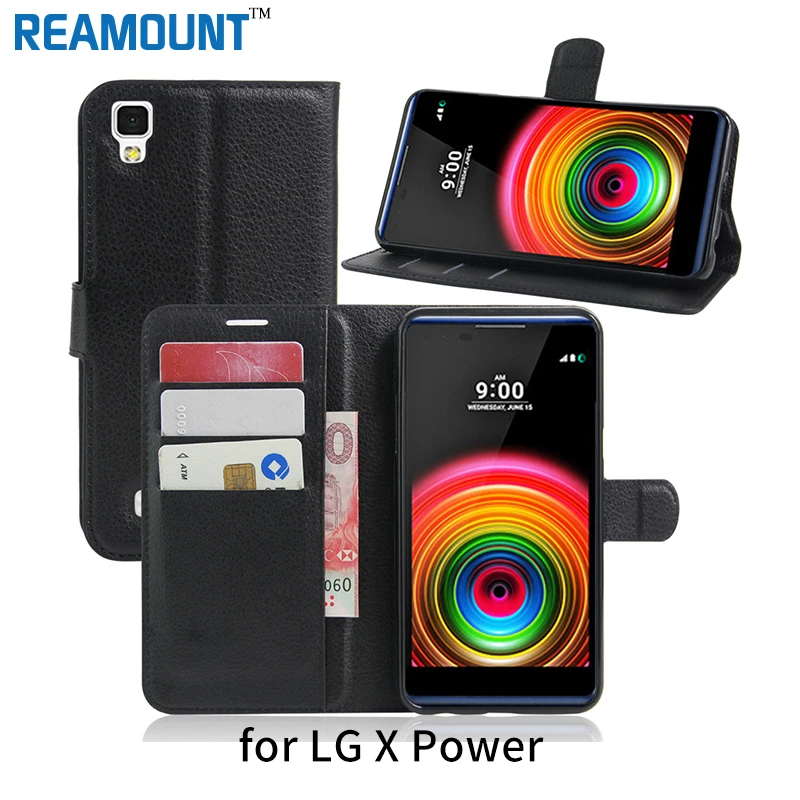 30 pcs High Class Wallet Case For LG X POWER Flip Cover PU