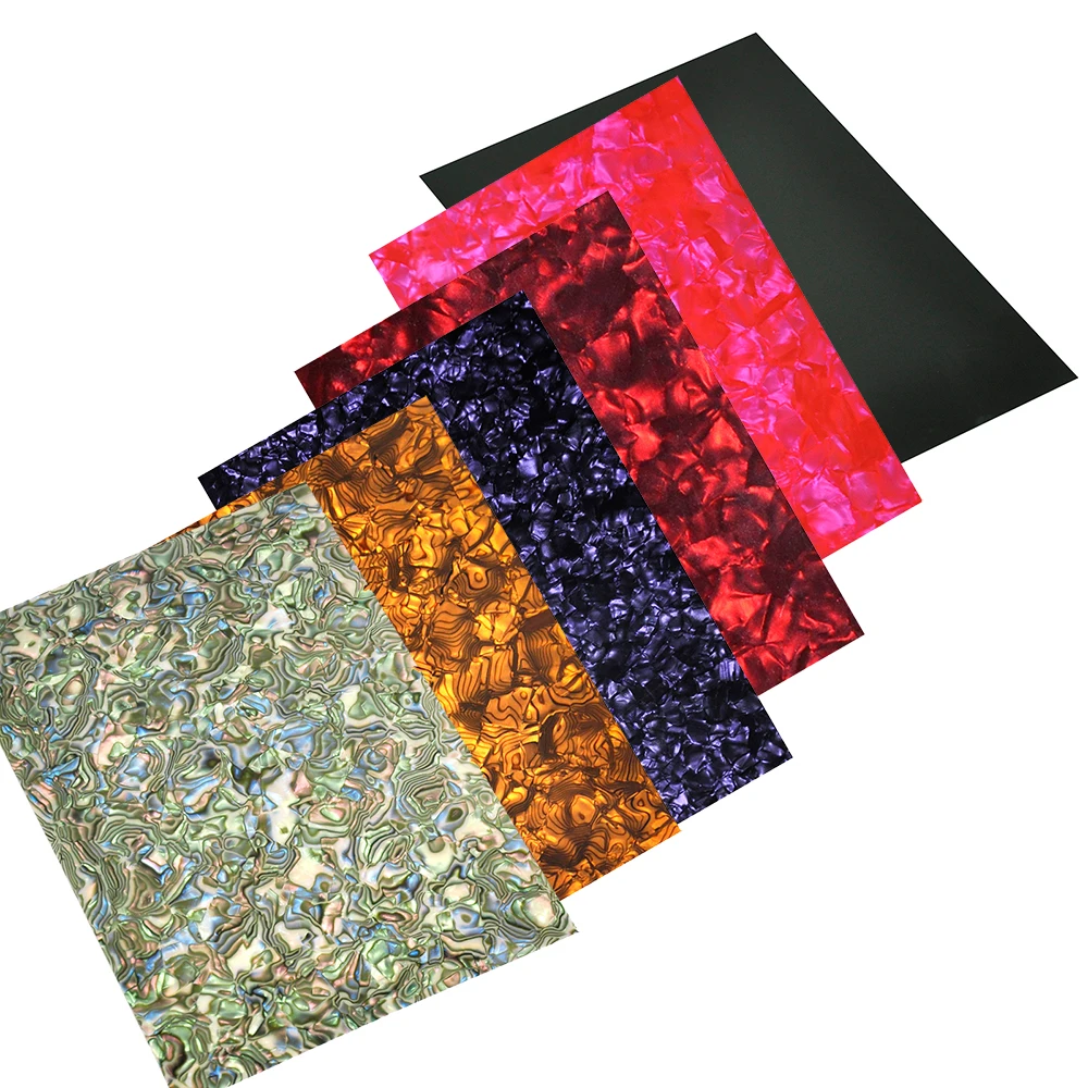 

Lots of 10pcs 210mm x 297mm A4 Size Celluloid Sheet 0.71mm DIY Guitar Picks Pickguards Inlays Deco Multi Colors