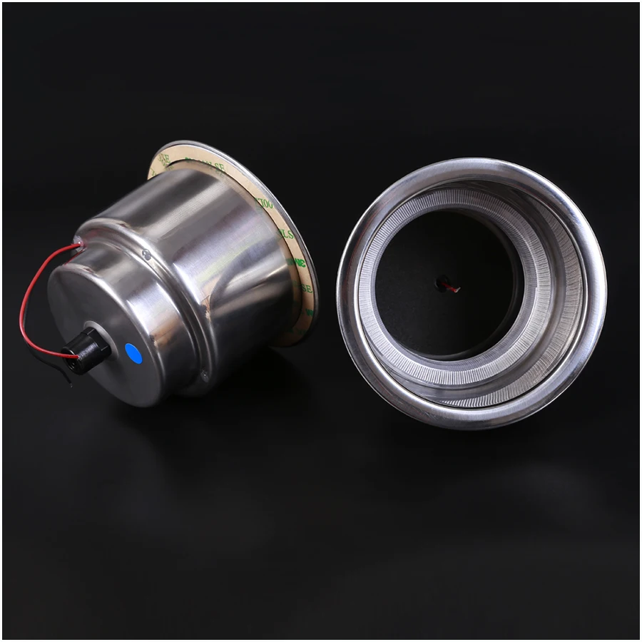 JEAZEA 2pcs 12V Blue 8 LED Car Truck RV Camper Marine Boat Recessed Stainless Steel Cup Drink Holder Accessories-1