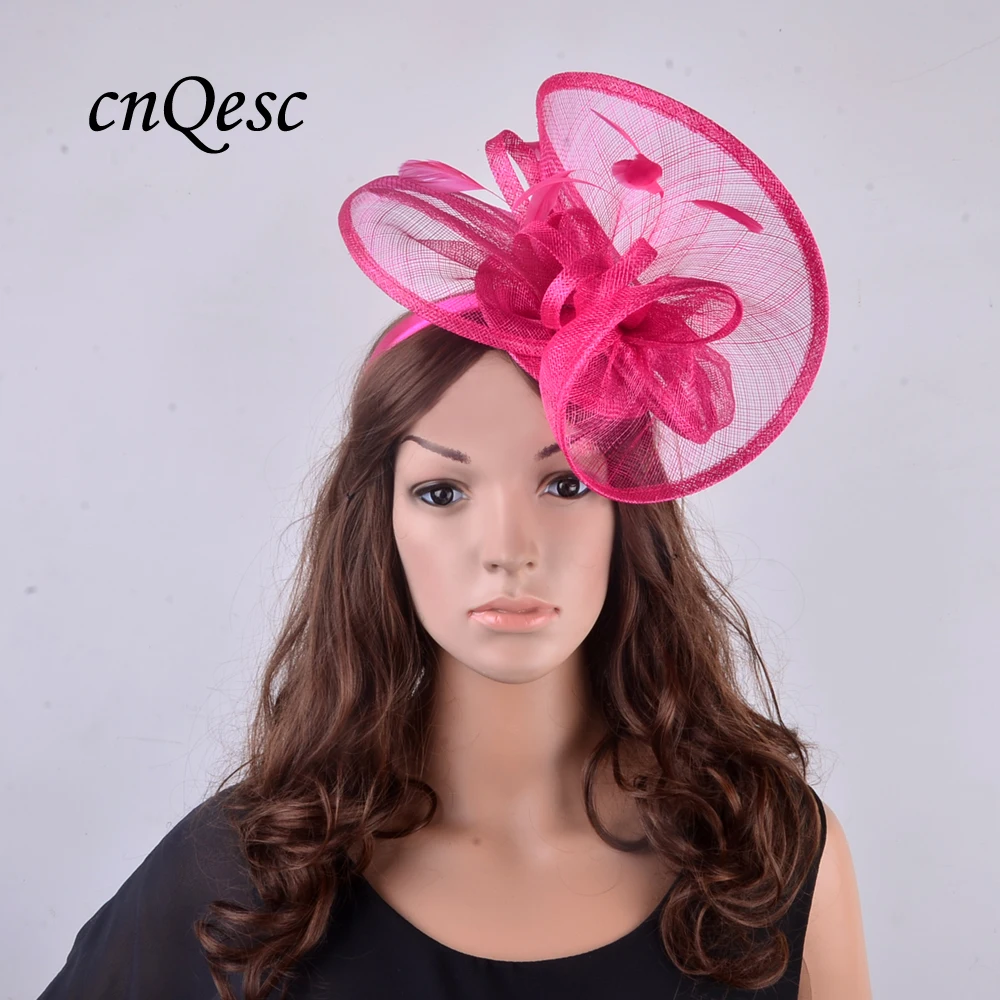 Womens//Girls Fuchsia Pink Flower Fascinator Clip//brooch Pin Wedding Races Prom