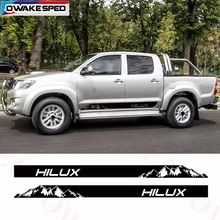 Автомобильная Наклейка для Toyota Hilux Vigo Revo Rocco Sport Stripes авто дверь боковая юбка Декор наклейки автомобильные внешние аксессуары