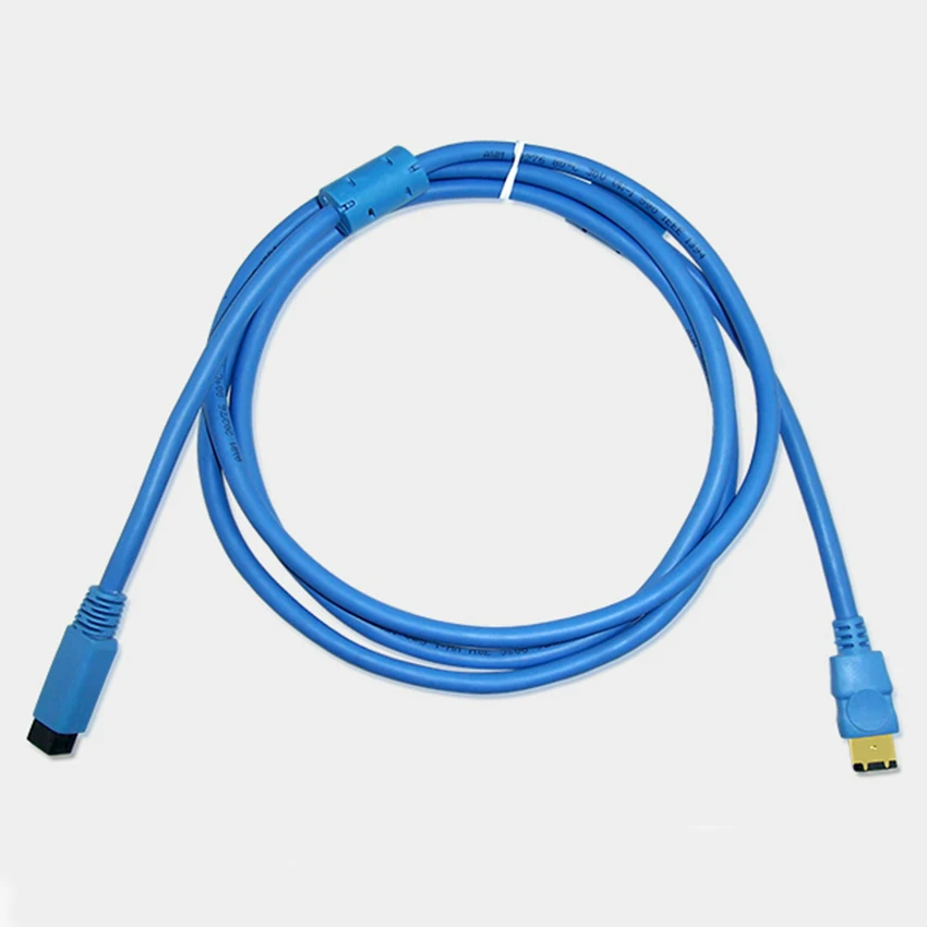 IEEE 1394 кабель для передачи данных 6 контактов на 9Pin 1394A 6 P Мужской 1394B 9 P Мужской адаптер Камера кабель firewire высокой скорости 400 Мбит/с