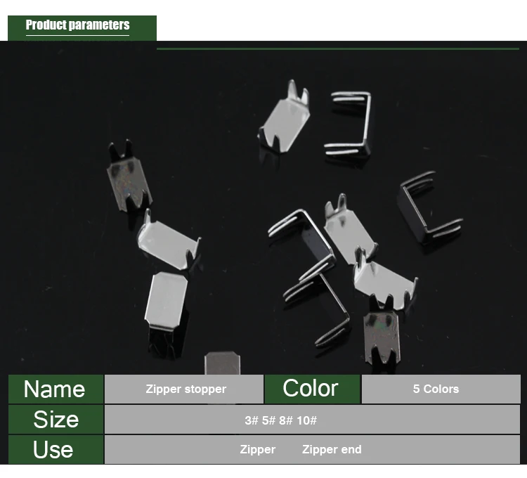 3 5 8 10# нейлоновая молния портной стопор для инструментов швейная молния аксессуары для ремонта металлический стопор 5 цветов 30 шт