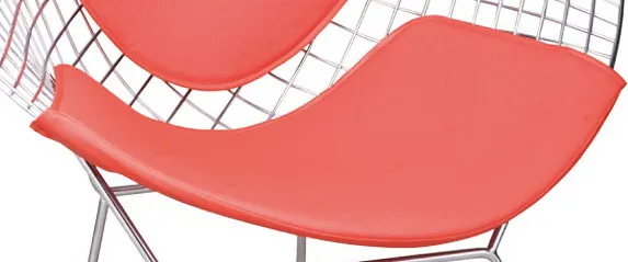 Сиденье Подушка для Гарри бертоа алмазная проволока подушки для сиденья кресла проволочный стул из искусственной кожи-только коврик, без стула 1 шт. коврик - Цвет: Red