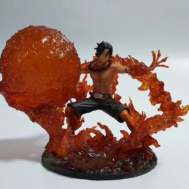 Cheap One Piece ACE Action Figure Fire Fist 150MM DIY Resine One Piece Anime Collectible Model Toy Portgas D Ace Diorama Figurine