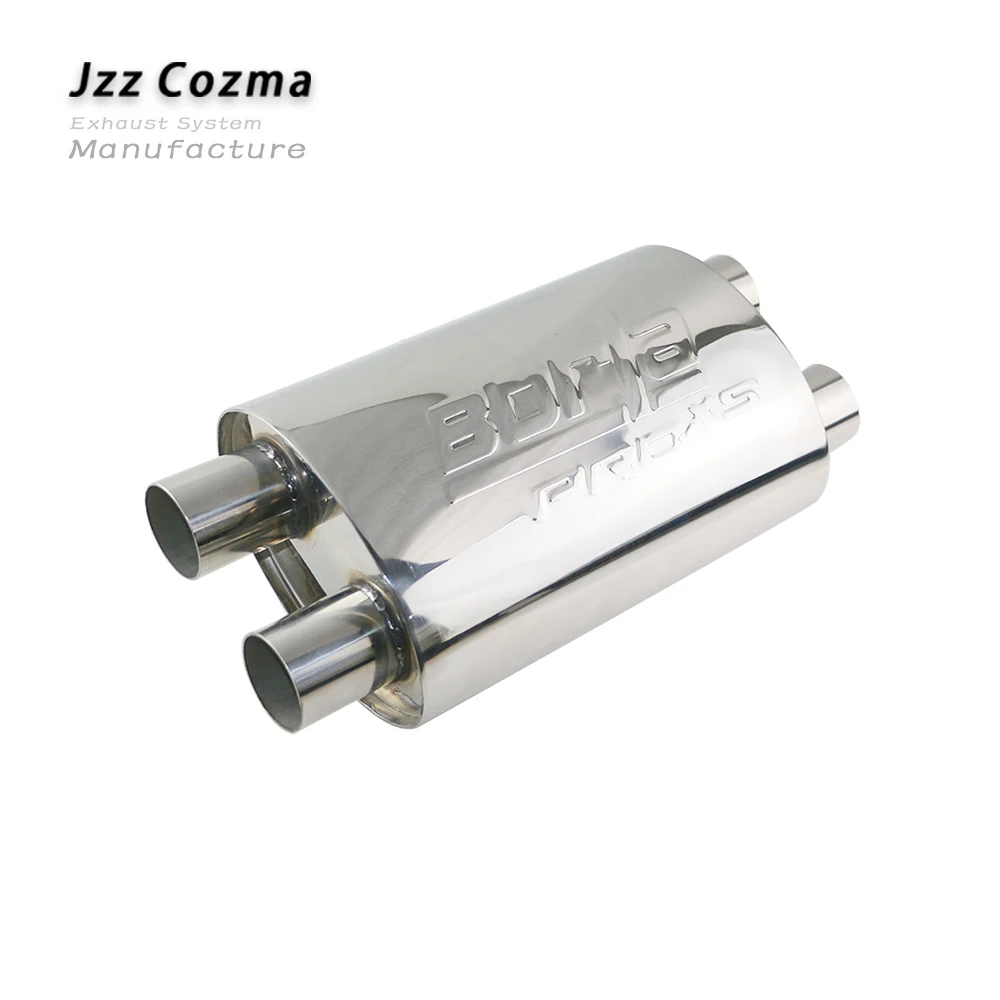 Универсальный резонатор выхлопных газов JZZ SS201 2 дюйма Y образный толщина 1