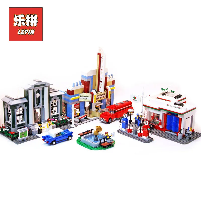 

Lepin City 02022 50th Anniversary Town Compatible Legoinglys 10184 Building Blocks Bricks educational Toys for children Gifts