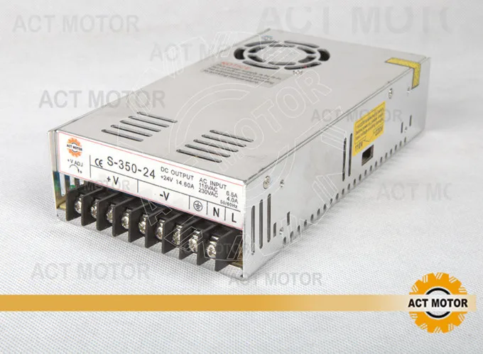 

Top Quality! CNC Router ACT Single Output Power Supply 350W 24V S-350-24 Engraving Milling Plasma Cutting Machine