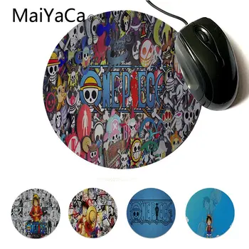 

MaiYaCa Cool New Anime One Piece Durable Rubber Mouse Mat Pad High Quality Anti-Slip Durable DIY Round Mouse Mat