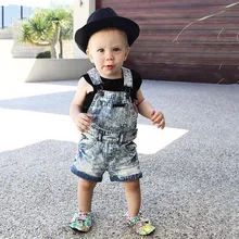 Детские джинсовые штаны на подтяжках без рукавов для маленьких девочек; летняя одежда для мальчиков; ensemble fille; Одежда для девочек