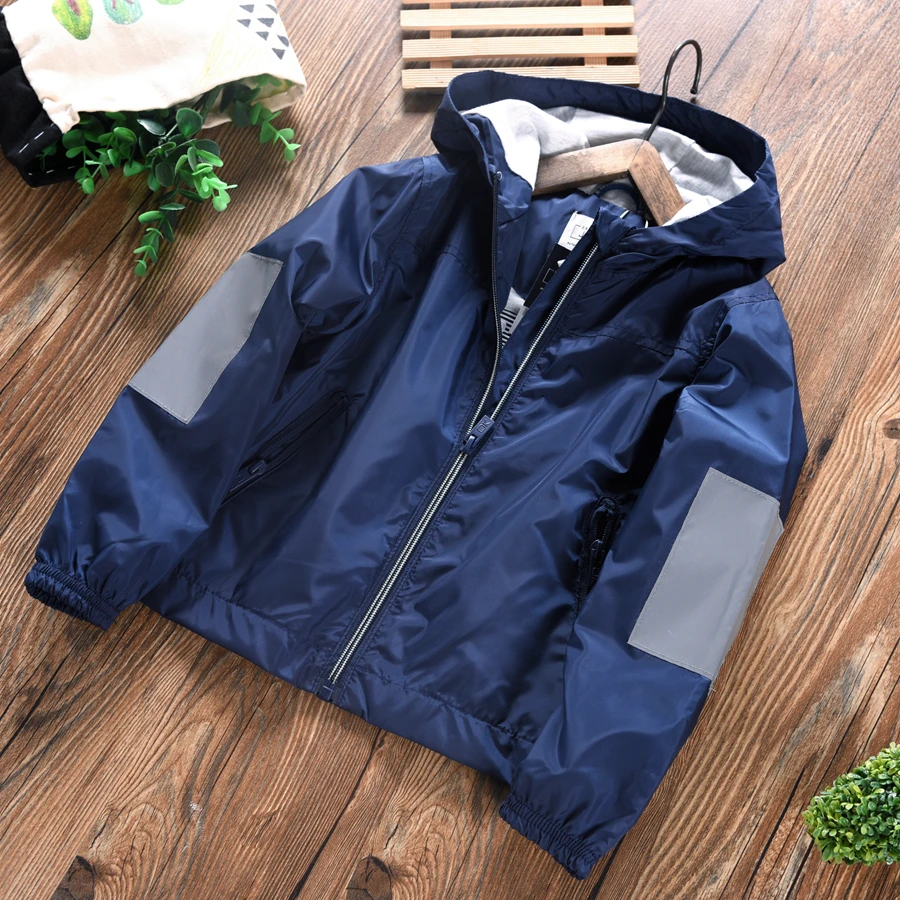 Boy's thin zipper hooded jacketin Jackets & Coats from Mother & Kids on