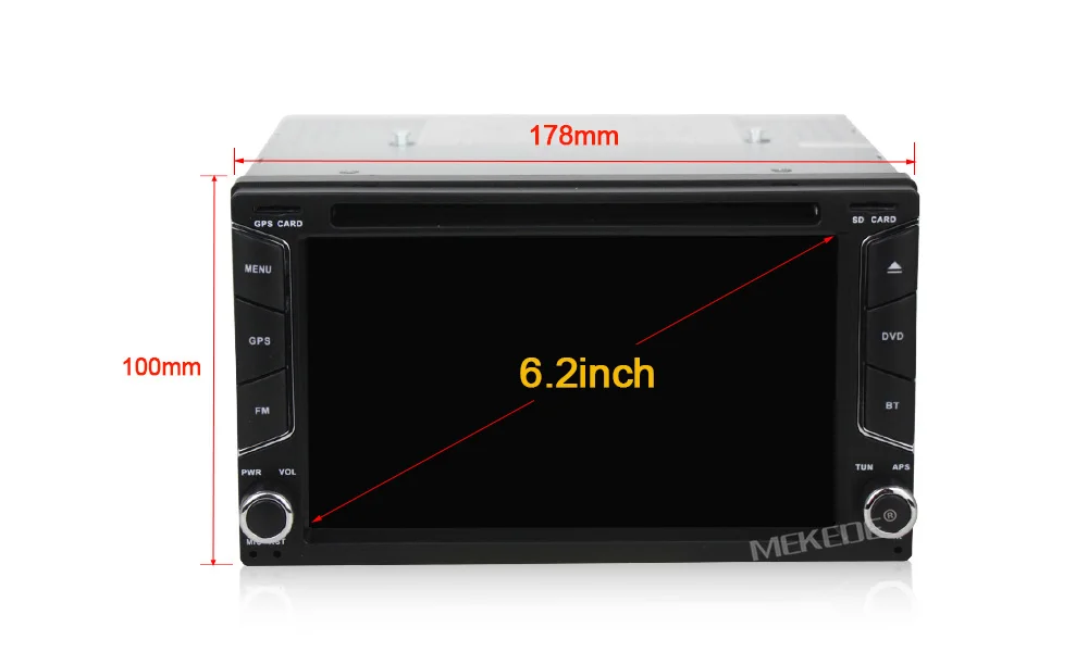 Excellent MEKEDE Android8.1 2 Din Car DVD radio Multimedia Player GPS navigation Universal for Nissan peugeot toyota doble din Autoradio 6
