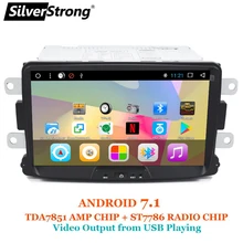 SilverStrong 1Din 8 Inch Android Quad Core Car Radio GPS For Renault LOGAN II Duster DACIA DOKKER Dacia
